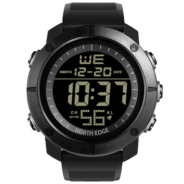 Mens Digital Watches Army Military World Time Alarm Sport Stopwatch