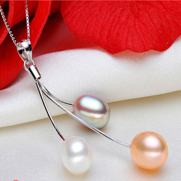 Fashion Pearl Necklace Pearl Jewelry Multicolour Natural Pearl Pendant