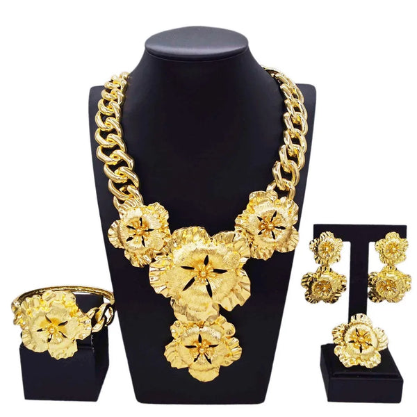 Fashion Latest Women Necklace Jewelry Set Wedding Party Jewelry