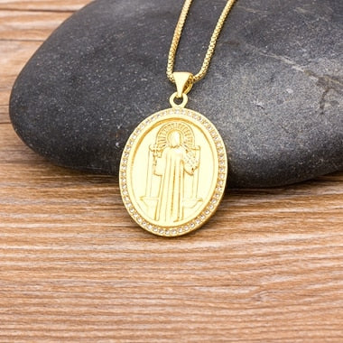 10 Styles Classic Virgin Mary Pendant Necklace