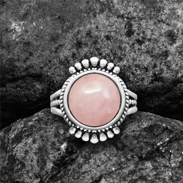 Round Quartz Rings For Women