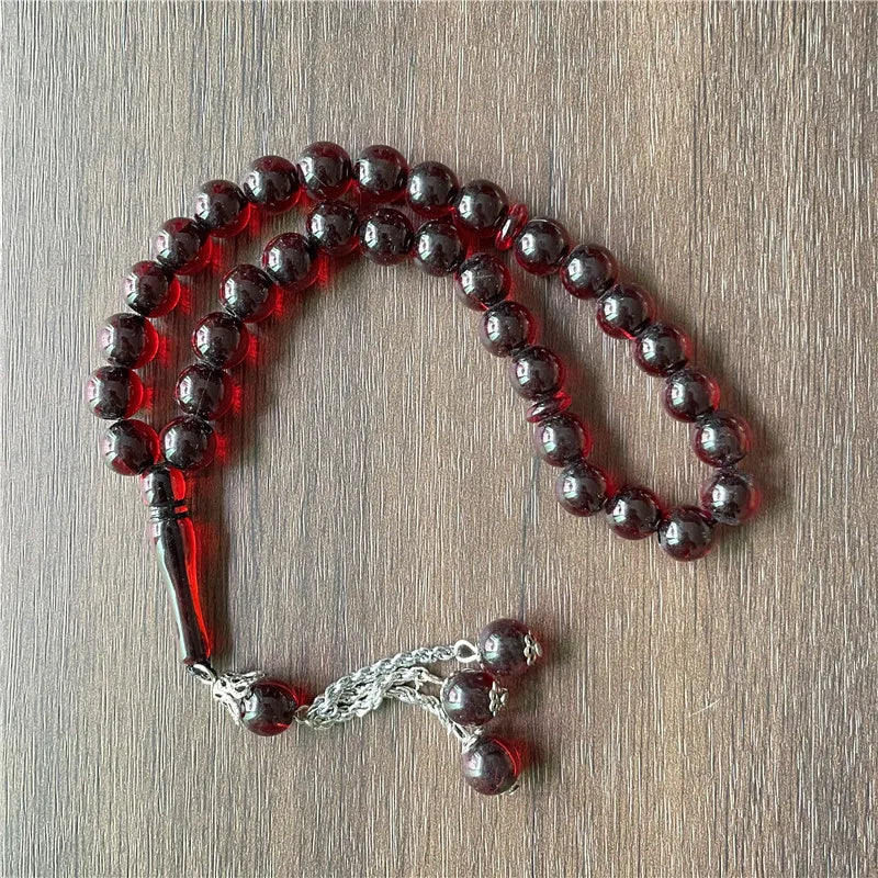 Oval bracelet 33 Muslim Islamic DIY handmade religious rosary prayer meditation beads