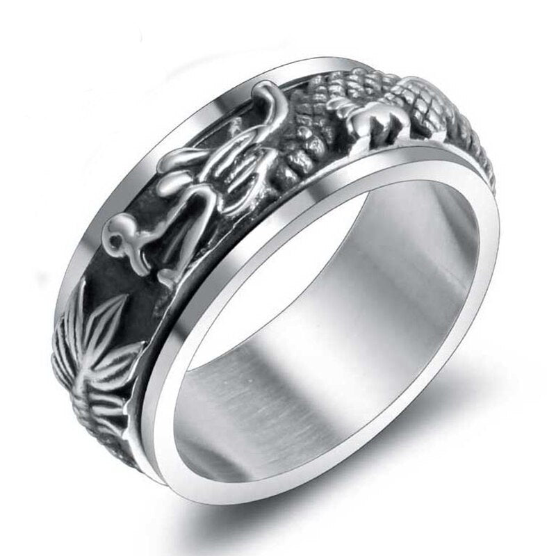 Chinese Dragon Man Finger Ring