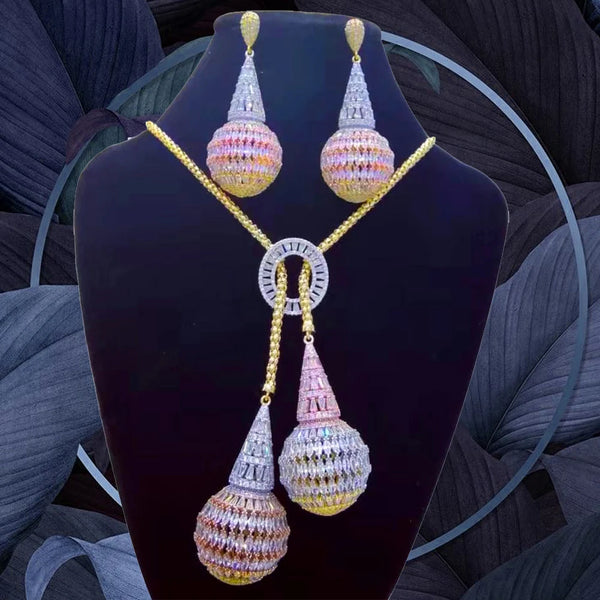 High Quality HOT Big Drops Statement Jewelry Set For Women