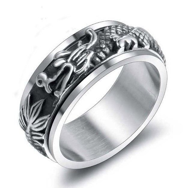 Chinese Dragon Man Finger Ring