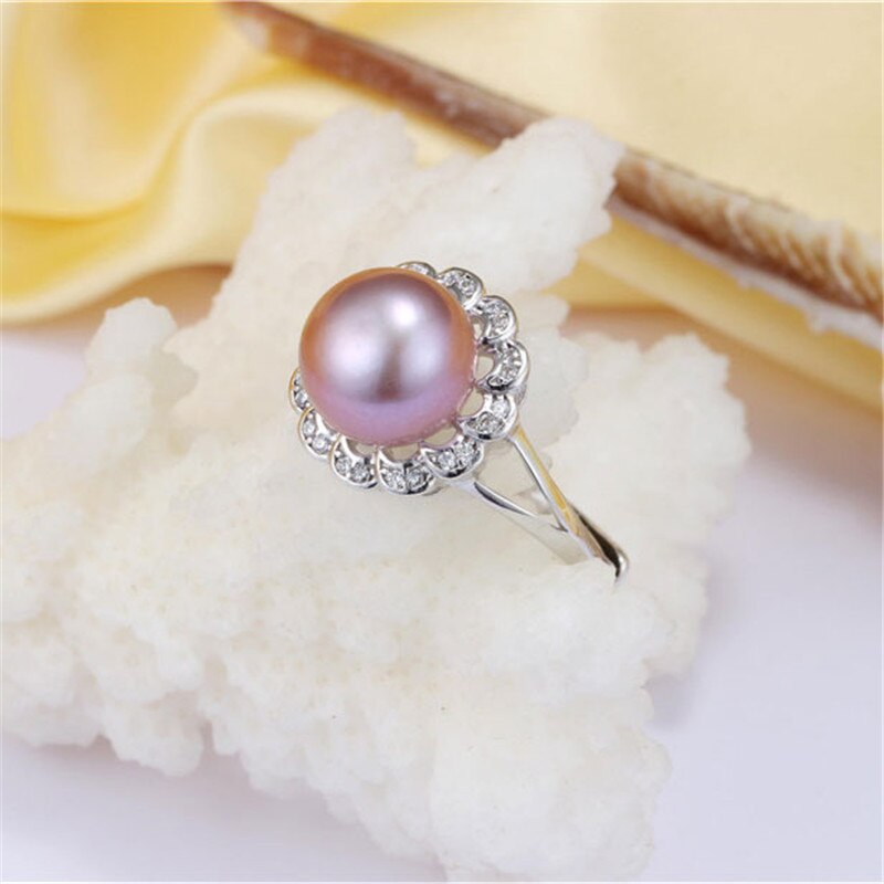 Promotion Trendy Women Flower 925 Sterling Silver Jewelry Rings