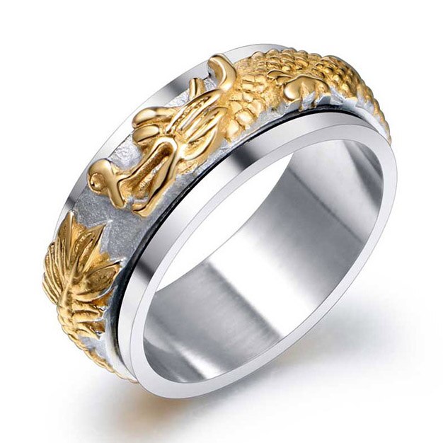 Chinese Dragon Man Finger Ring