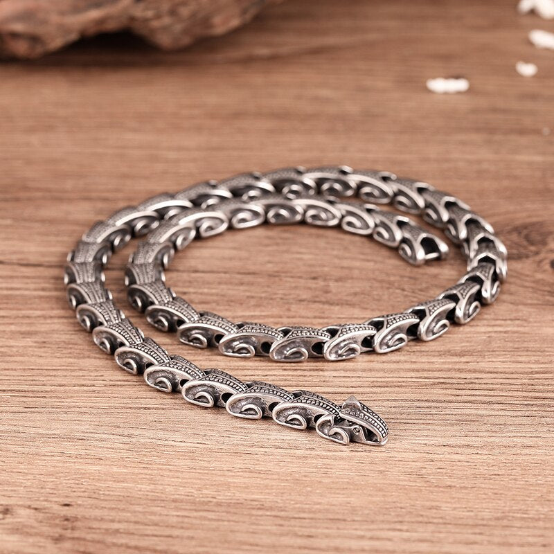 Gothic Dragon Keel Chain Choker Necklace For Men