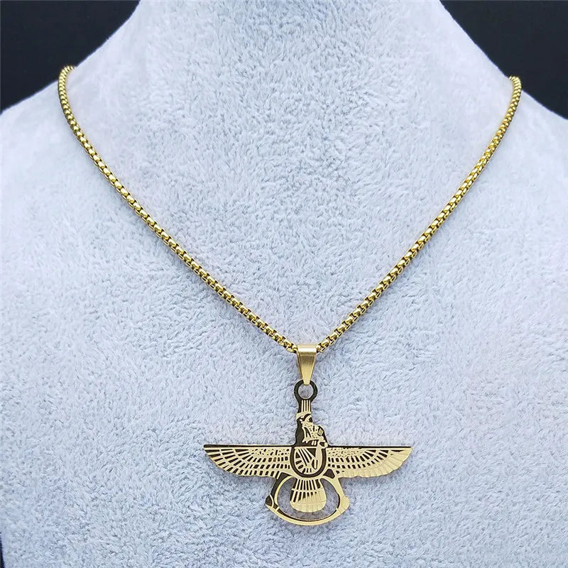 Stainless Steel Mazda Religion Necklace Chains Gold Color