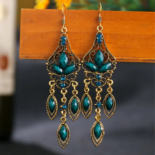 Bohemian Ethnic Style Long Earrings Women