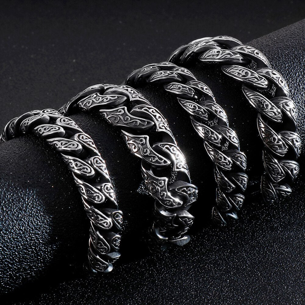 Massive Heavy Stainless Steel Bracelet For Men Men's Link Chain Bracelets