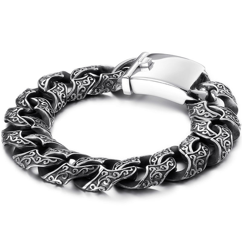 Massive Heavy Stainless Steel Bracelet For Men Men's Link Chain Bracelets