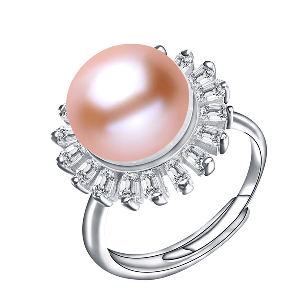 High Quality White Natural Freshwater Pearl Rings For Women