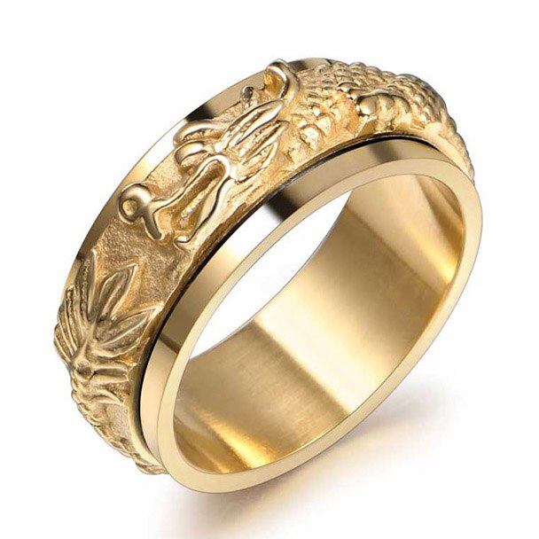 Chinese Dragon Man Finger Ring