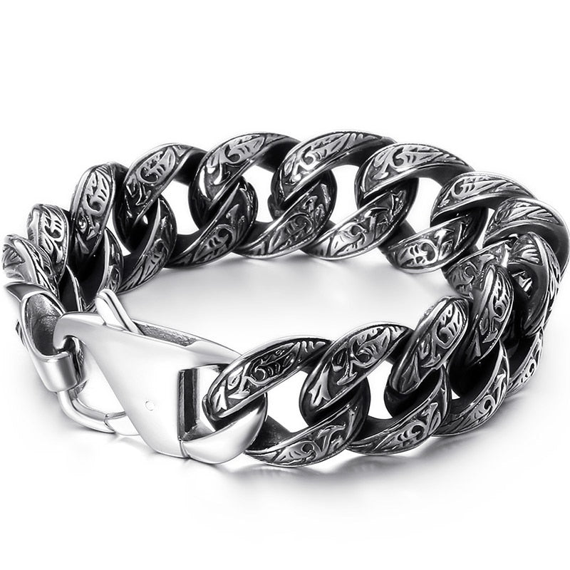 Massive Heavy Stainless Steel Bracelet For Men Men's Link Chain Bracelets