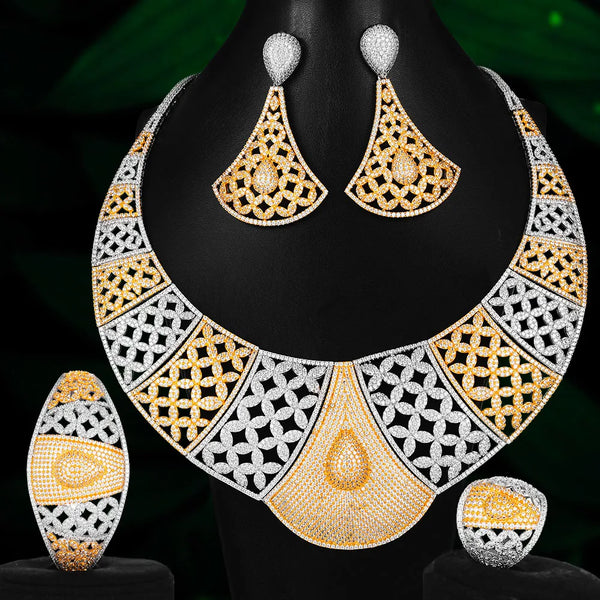 Dubai Russia Trendy 4 PCS Jewelry Set for Women WEDDING Party SHOW Attractive Accessories