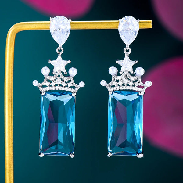 High Quality Hip Hop Square Drop Earrings For Women Wedding Geometric Earring