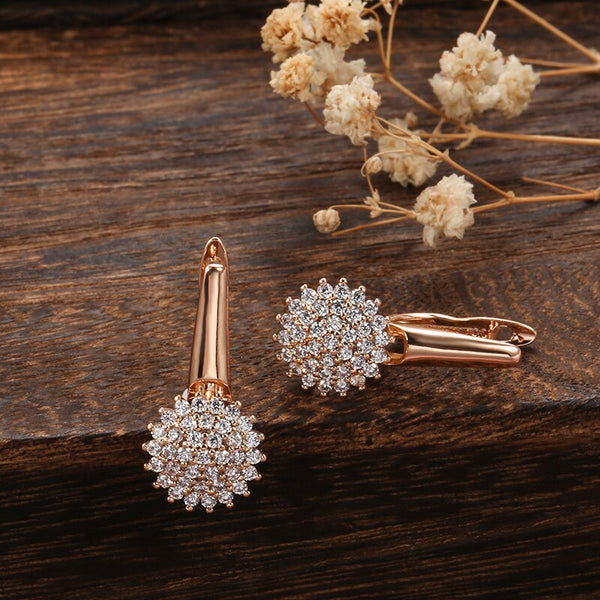 Fashion 585 Rose Gold Dangle Earring