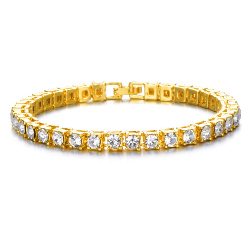 NEW Iced Out Chain Bling Prong Miami Cuban Link Chains Bracelet