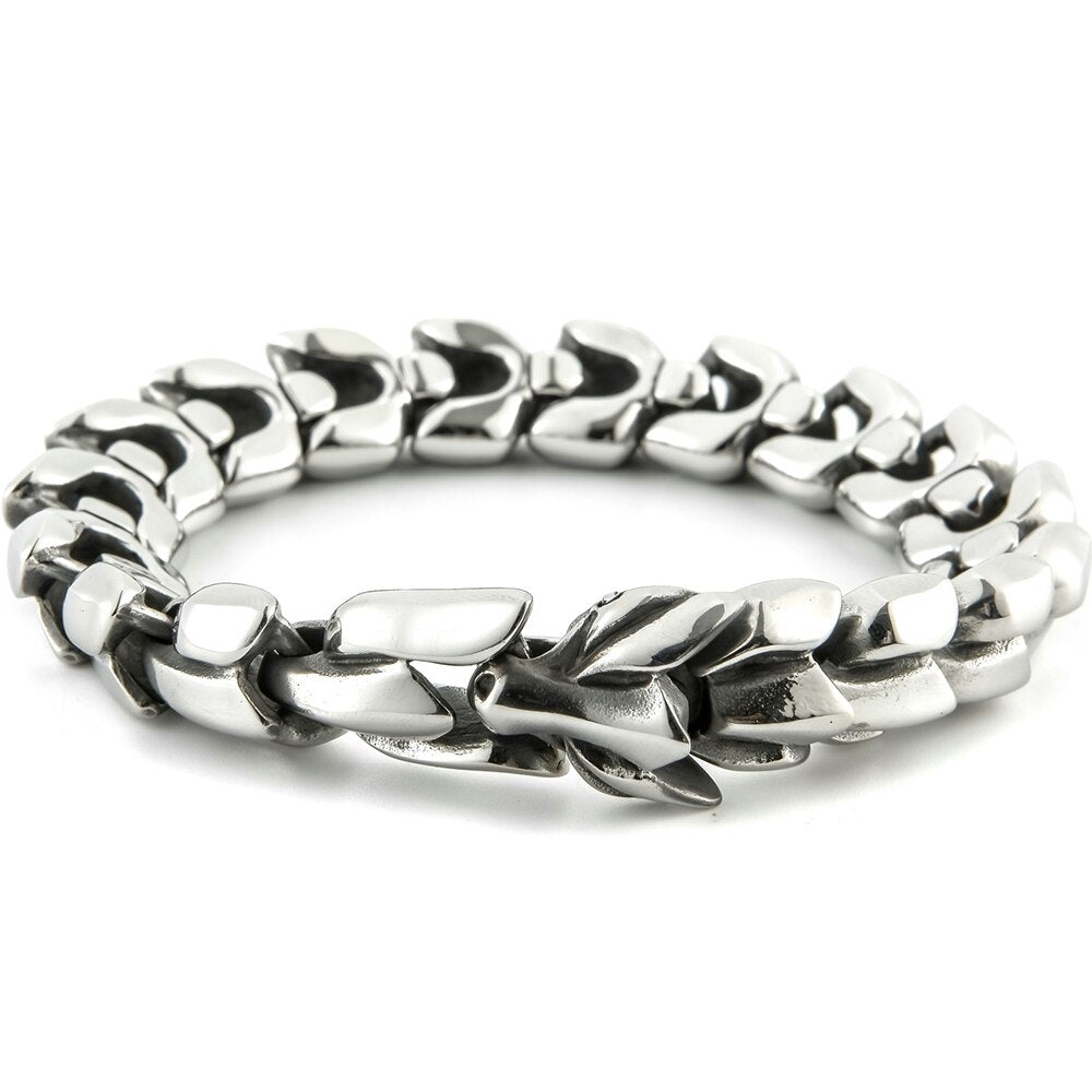 Masculine Dragon Keel Link Chain Bracelet Men