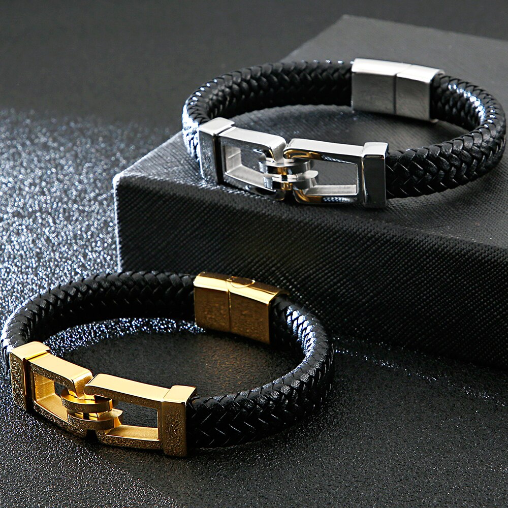 Handmade Men's Leather Wrap Bracelet For Men