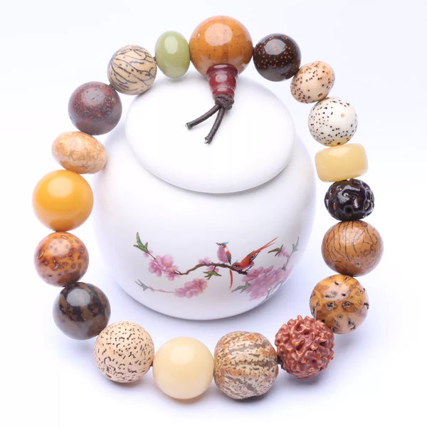 19 Beads Are Composed Of Different Types Of Beads, Buddhist Bodhi Beads, Handmade Rosary