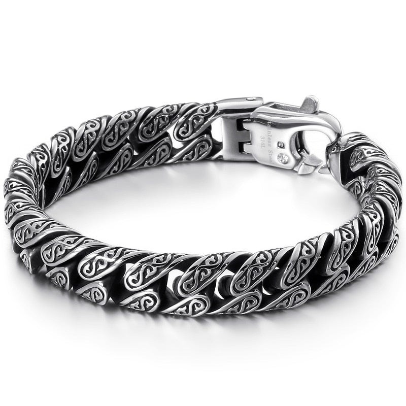 Massive Heavy Stainless Steel Bracelet For Men Men's Link Chain Bracelets