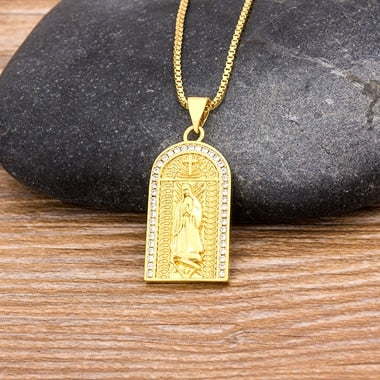 10 Styles Classic Virgin Mary Pendant Necklace