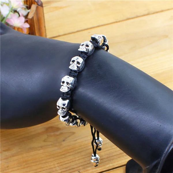 Smile Skull Skeleton Bead Bracelets