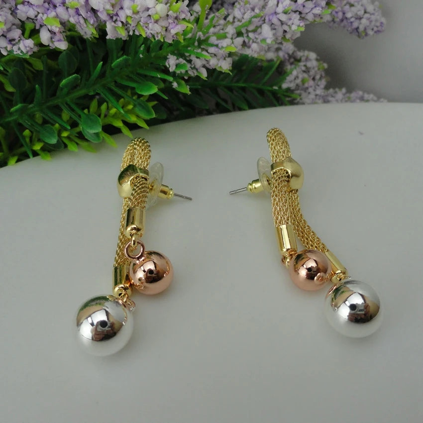 Dubai Costume Jewelry Drop Earrings Italian Design for Women