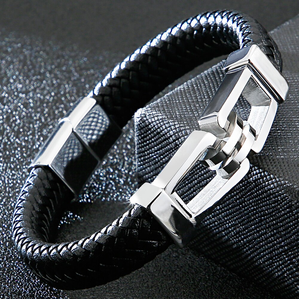 Handmade Men's Leather Wrap Bracelet For Men