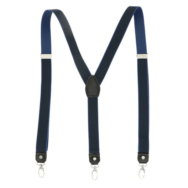 2.5cm Width Patched Color Solid Creative 3 Hooks Buckle Easy Use Suspender Strap