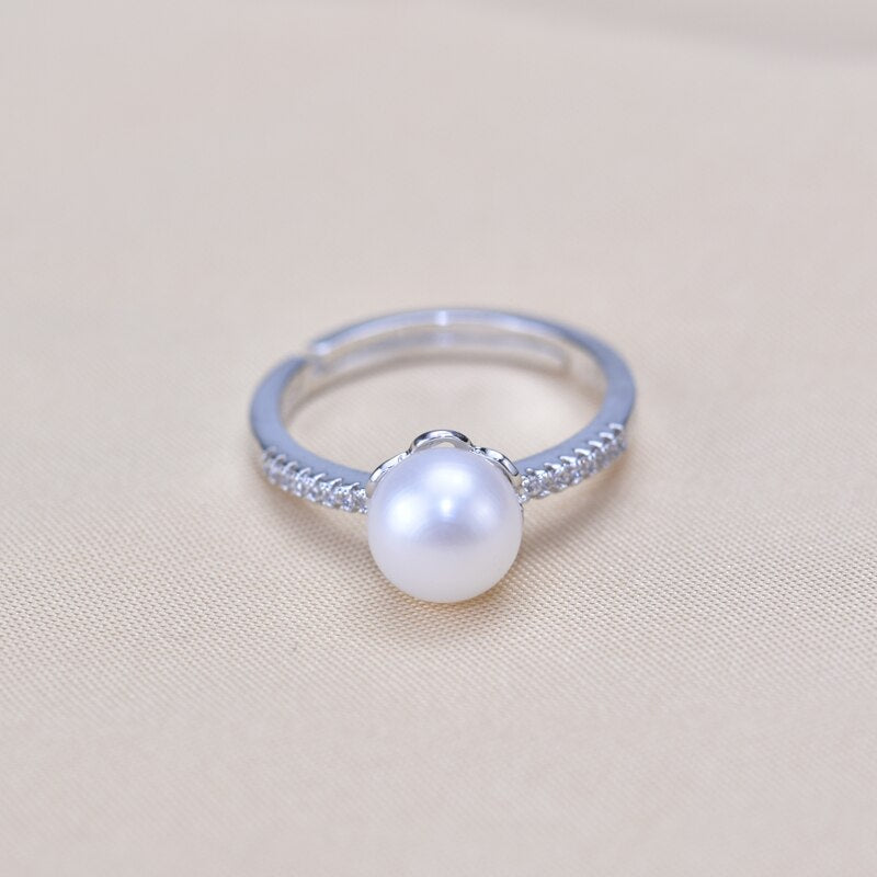 Fine Pearl Ring Natural Freshwater Pearl Rings