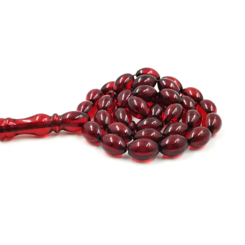 Red Resin Tasbih Muslim bracelet 33 bead rosary Red Bracelets Beads