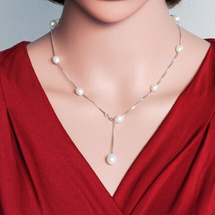 Fashion Pearl Necklace Pearl Jewelry Natural Freshwater Pearl Chokers Necklace