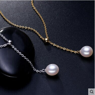 Pearl Necklace Pearl Jewelry Natural Freshwater Pearl Adjustable Pendant