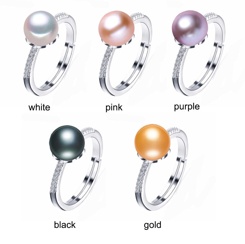 Fine Pearl Ring Natural Freshwater Pearl Rings