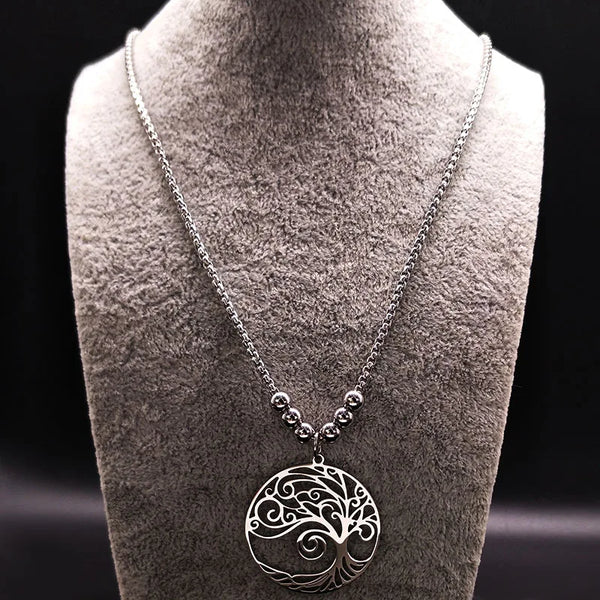 Fashion Tree of Life Stainless Steel Necklace Necklace for Women