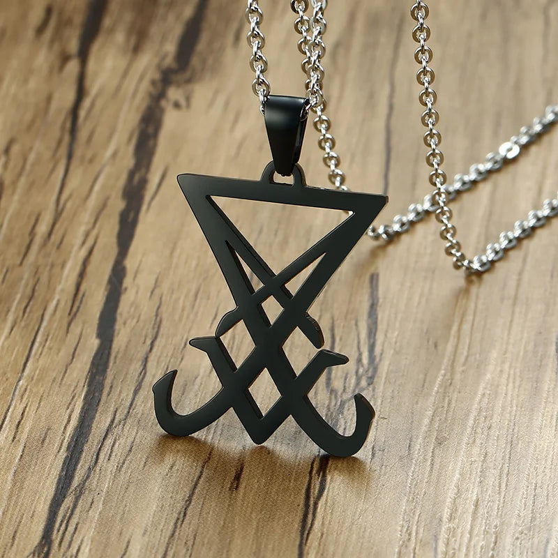 SATANIC JEWELRY SEAL SIGIL SYMBOL OF CHORONZON PENDANT NECKLACE