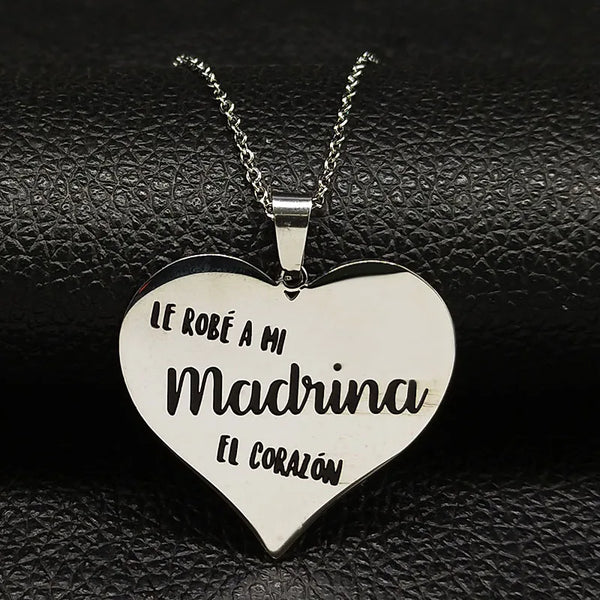 Fashion Stainless Steel Chain Silver Color Madrina Necklaces