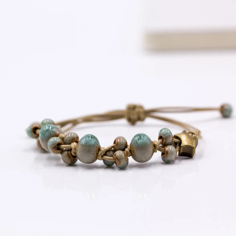 Retro style Ceramic DIY Handmade women's gift bracelets Bracelets&Bangles for woman