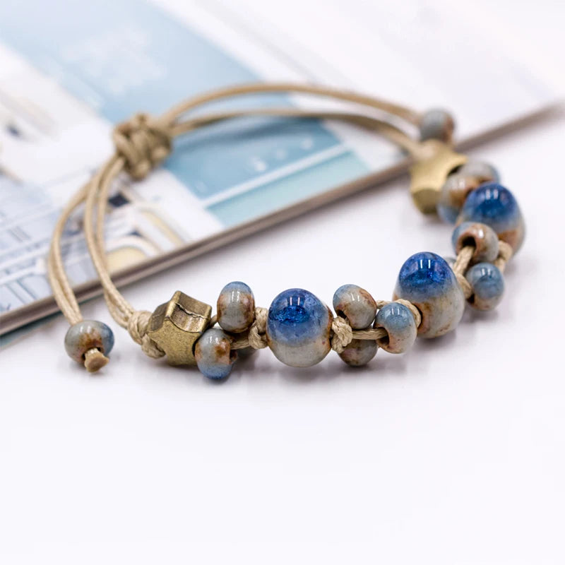 Retro style Ceramic DIY Handmade women's gift bracelets Bracelets&Bangles for woman