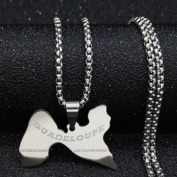 France Guadeloupe Stainless Steel Necklaces Pendants Men