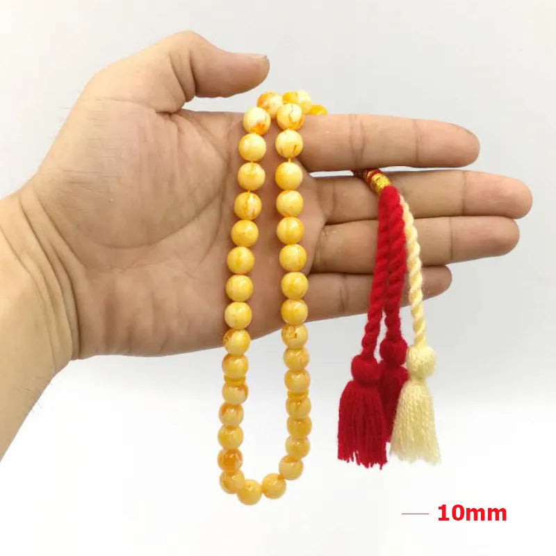 Ambers Tasbih 33 66 99beads  Royal handmade tassels Turkish design Man's Tesbih Misbaha Muslim Rosary