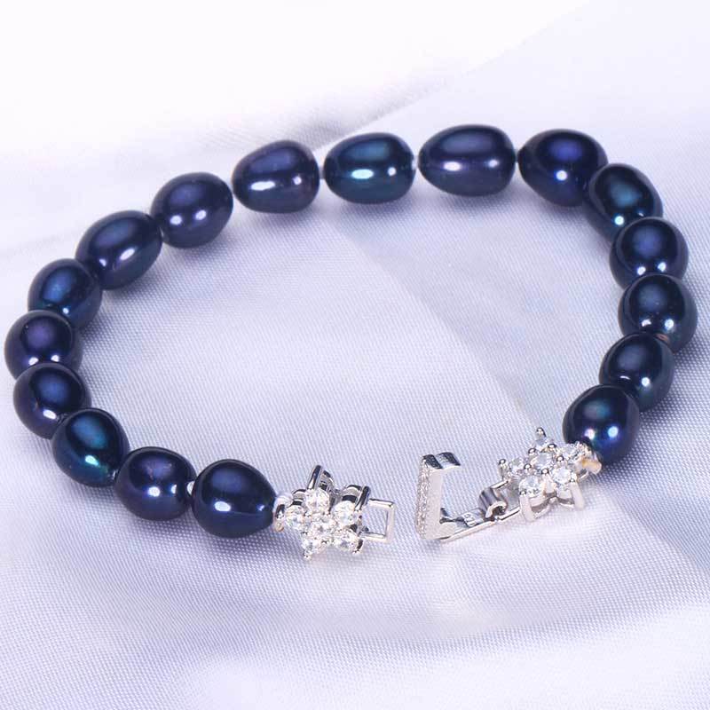 New Black Natural Pearl Fashion Jewelry Bracelet For Women