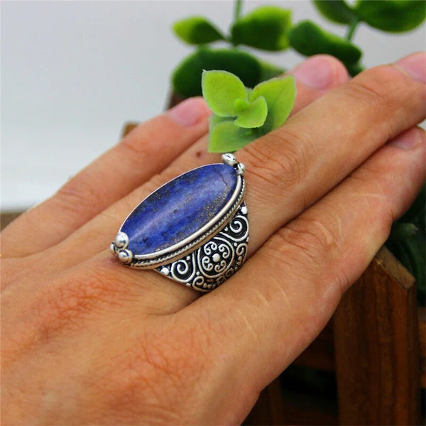 Irregular Lapis Lazuli Rings