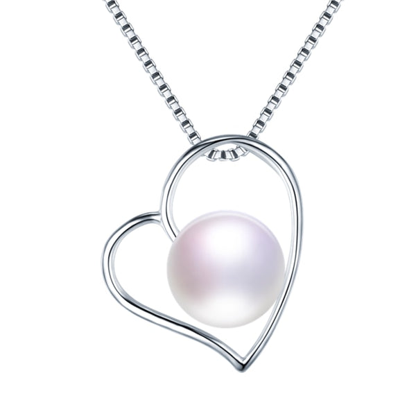 Trendy Jewelry 925 Sterling Silver Heart Pendant Necklace