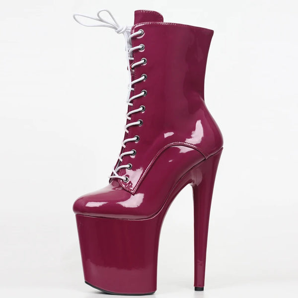 Custom colors 8 Inch High Heel Platform Pole Dancing Ankle Boots