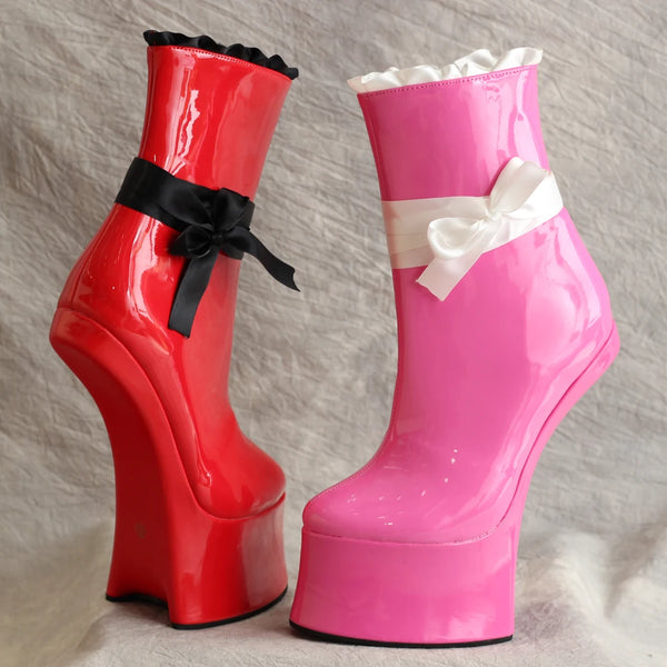 Customized 7Inch High Heel Platform Cosplay PonyPlay Ankle Boots