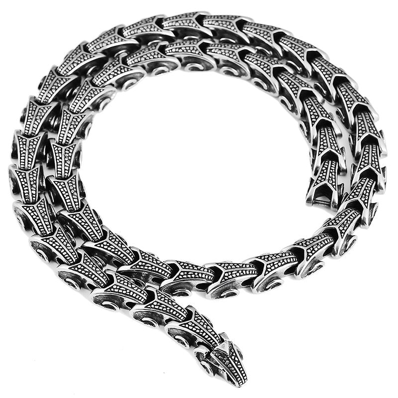 Gothic Dragon Keel Chain Choker Necklace For Men